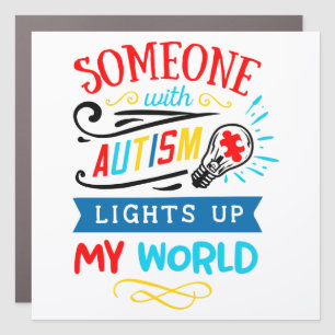 Autism - 7" x 7" Square Car Magnet