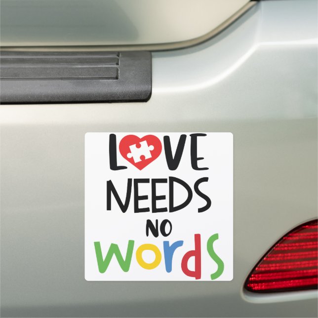 Autism 7" x 7" Square Car Magnet (In Situ)