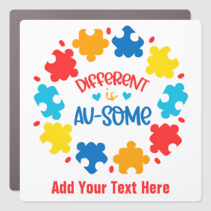 Autism - 7" x 7" Square Car Magnet