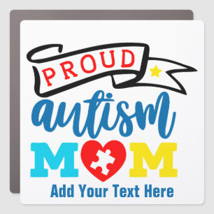 Autism - 7" x 7" Square Car Magnet