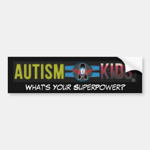 AUTISM A KIDS WHAT'S YOUR SUPERPOWER? STICKER
