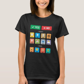 Autism AAC PECS Pointing Communication English 01 T-Shirt