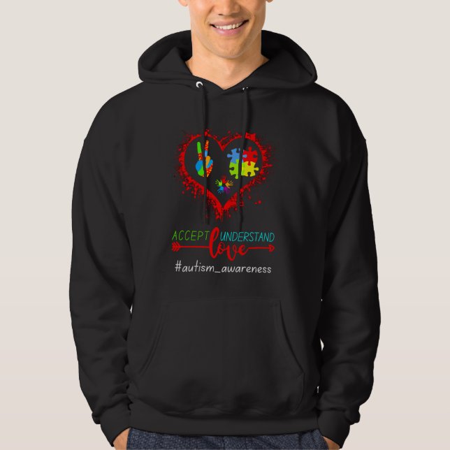 Autism Accept Love Understand Hoodie (Front)