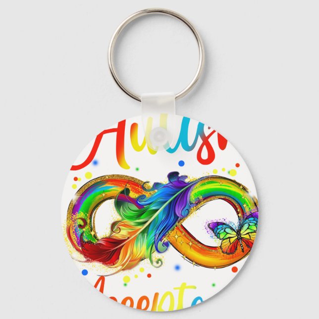 autism acceptanc keychain (Front)