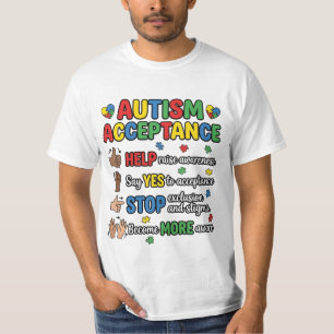 Autism Acceptance Awareness Support Neurodiversity T-Shirt