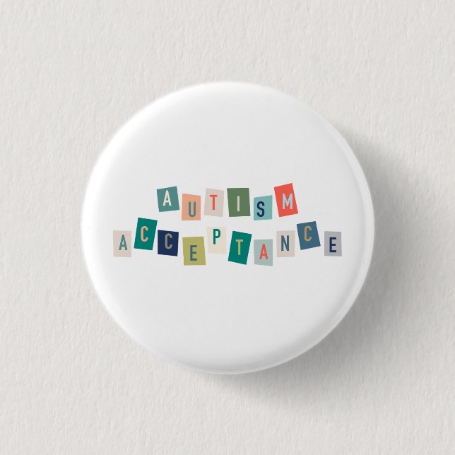Autism Acceptance Button (Front)