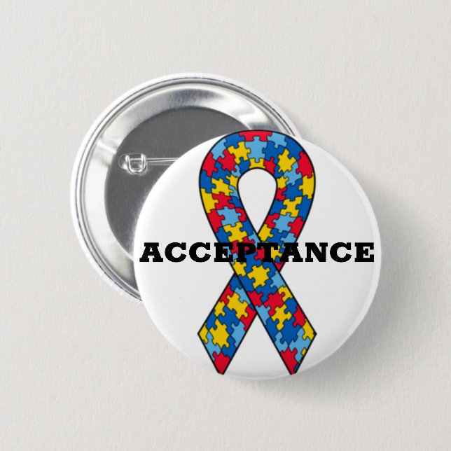 Autism Acceptance Button (Front & Back)