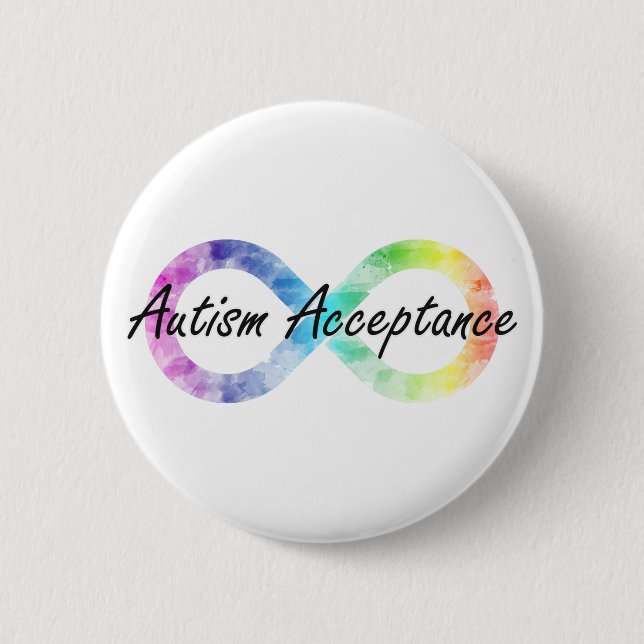 Autism Acceptance Button (Front)