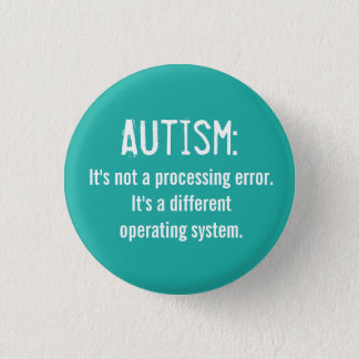 Autism Acceptance Button: Operating System Pinback Button