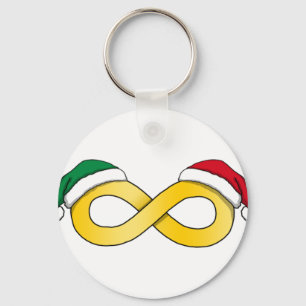 Autism Acceptance Christma Keychain