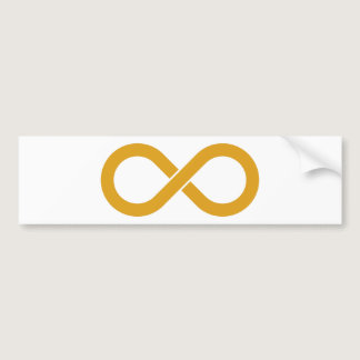 autism acceptance gold infinity logo bumper sticker