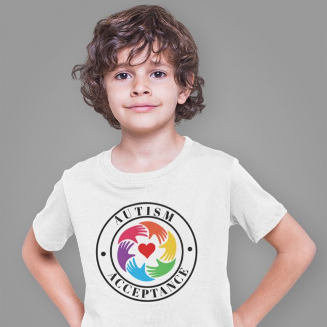 Autism Acceptance Hands And Heart Circle T-Shirt (Creator Uploaded)
