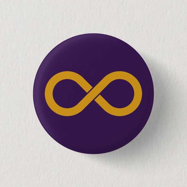 Autism Acceptance Infinity Button (Front)