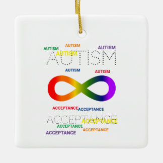 Autism Acceptance infinity dots Ornament