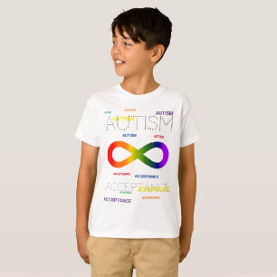 Autism Acceptance infinity dots T-Shirt