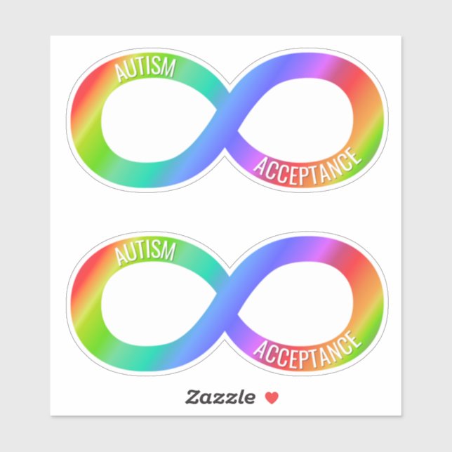 Autism Acceptance Neurodiversity Vinyl Sticker Set (Sheet)