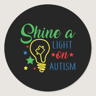 Autism Acceptance Print Classic Round Sticker