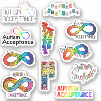 Autism Acceptance Stickers Pack/Sheet