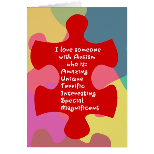Autism Acrostic Cards (Front)