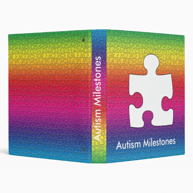 autism album, binder, template 3 ring binder (Background)