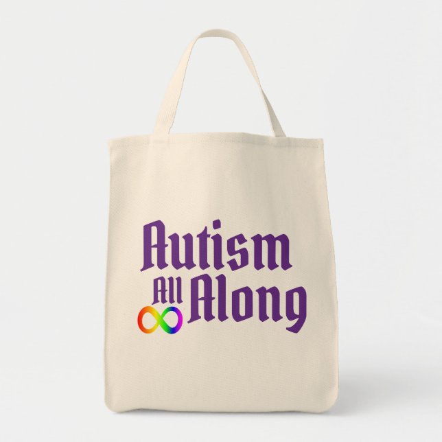 Autism All Along Tote Bag (Front)