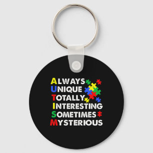 Autism Always Unique Keychain