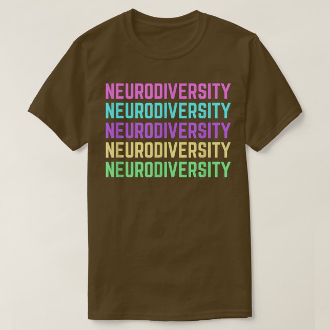Autism and ADHD Awareness - Embrace Neurodiversity T-Shirt (Design Front)