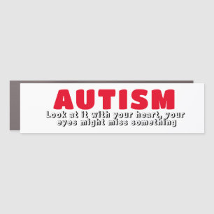 Autism and the heart car magnet