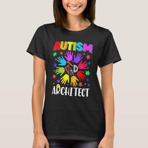 Autism Architect Puzzle Autism Awareness Autistic  T_Shirt