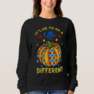 Autism Asd Awareness Puzzle Pieces Pumpkin Hallowe Sweatshirt