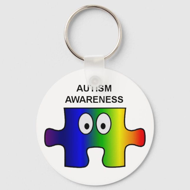 Autism/Aspergers support and awareness Keychain (Front)