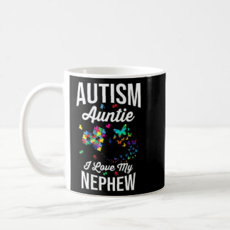 Autism Auntie I Love My Nephew Puzzle  Coffee Mug