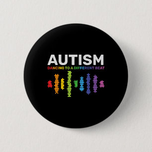 Autism, Autism Awareness Mom Kids Different Autism Button