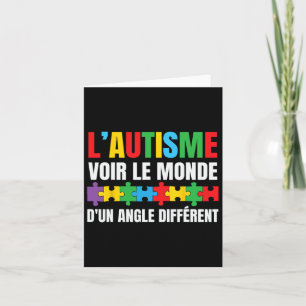 Autism Autism Awareness Ribbon  Card