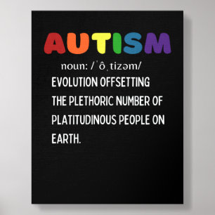 Autism Autism Definition Support Autism Awareness Foam Core Photo Tile