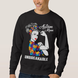Autism-Autism Mom Unbreakable  Autism Awareness Gi Sweatshirt