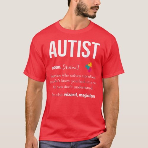 Autism Autistic Asperger Syndrom Aspie Puzzle Auti T_Shirt