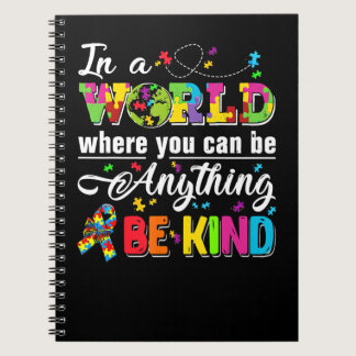 Autism Autistic Be Kind Kindness Awareness Autism  Notebook