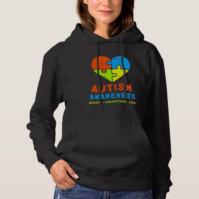Autism Awareness 2017 Accept Understand Love Autis Hoodie (Front)