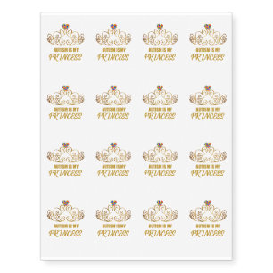 autism awareness 2017 Autism is my princess Temporary Tattoos