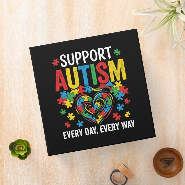 Autism awareness 3 ring binder (In Situ)