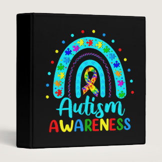 Autism Awareness 3 Ring Binder