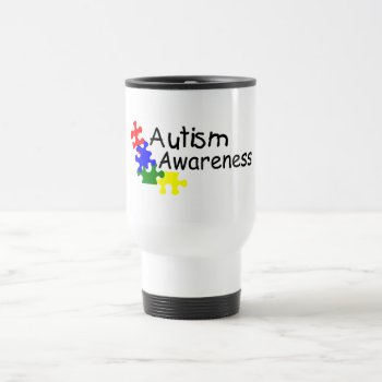 Autism Awareness (4 Pp) Travel Mug by AutismZazzle at Zazzle