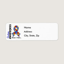 Autism awareness address labels