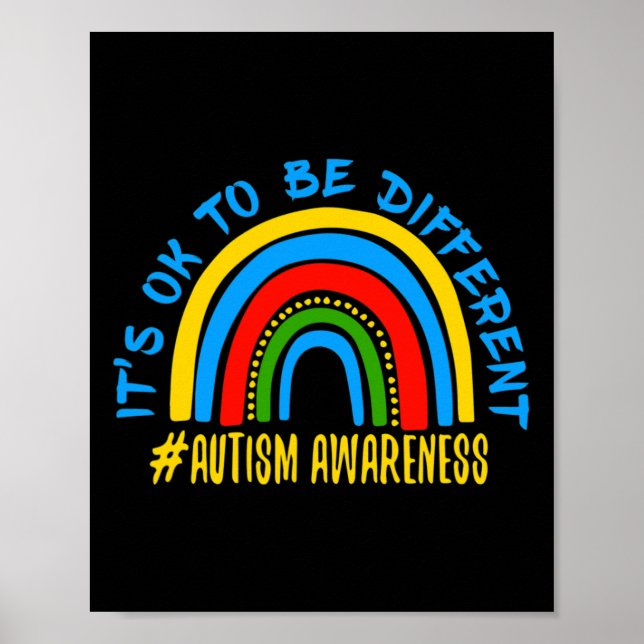 Autism Awareness Abilities Outweigh Disabilities 3 Poster (Front)