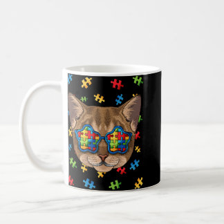 Autism Awareness Abyssinian Puzzle Sunglasses Auti Coffee Mug