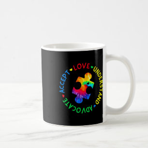 Autism Awareness Accept Adapt Advocate Autism Mom Coffee Mug