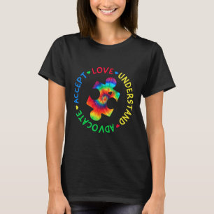 Autism Awareness Accept Adapt Advocate Autism Mom  T-Shirt