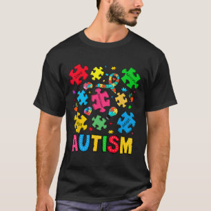Autism Awareness Accept Adapt Advocate Autism Mom  T-Shirt