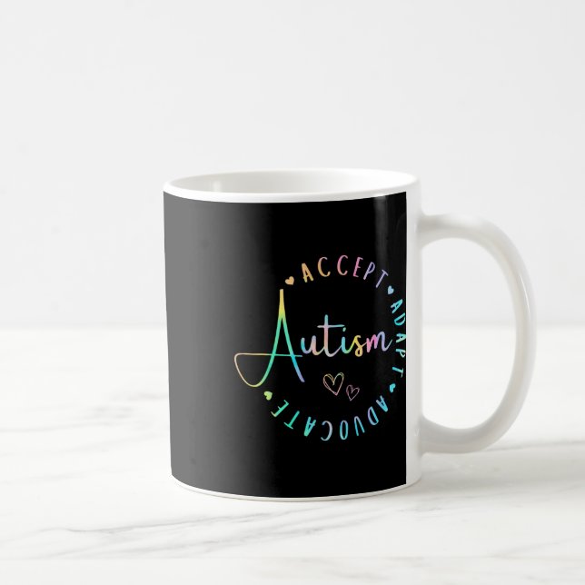 Autism Awareness Accept Adapt Advocate Understand  Coffee Mug (Right)